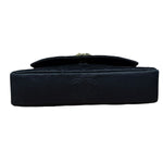 Chanel Black Quilted Satin Gripoix 1986