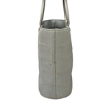 Chanel Silver Nylon Quilted Vintage Mini Chocolate Bar Tote 1997