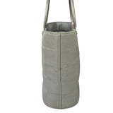 Chanel Silver Nylon Quilted Vintage Mini Chocolate Bar Tote 1997