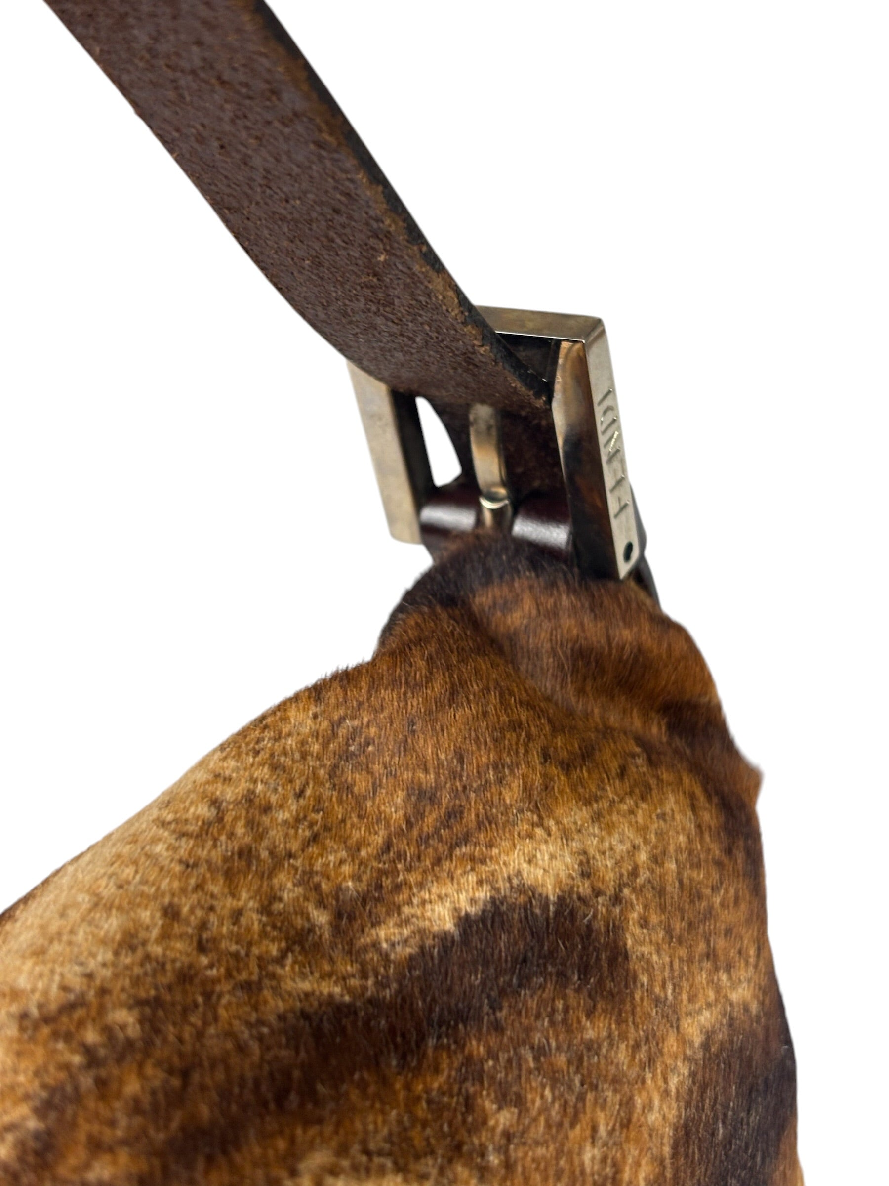 Fendi Pony Hair/Leather Trim Baguette