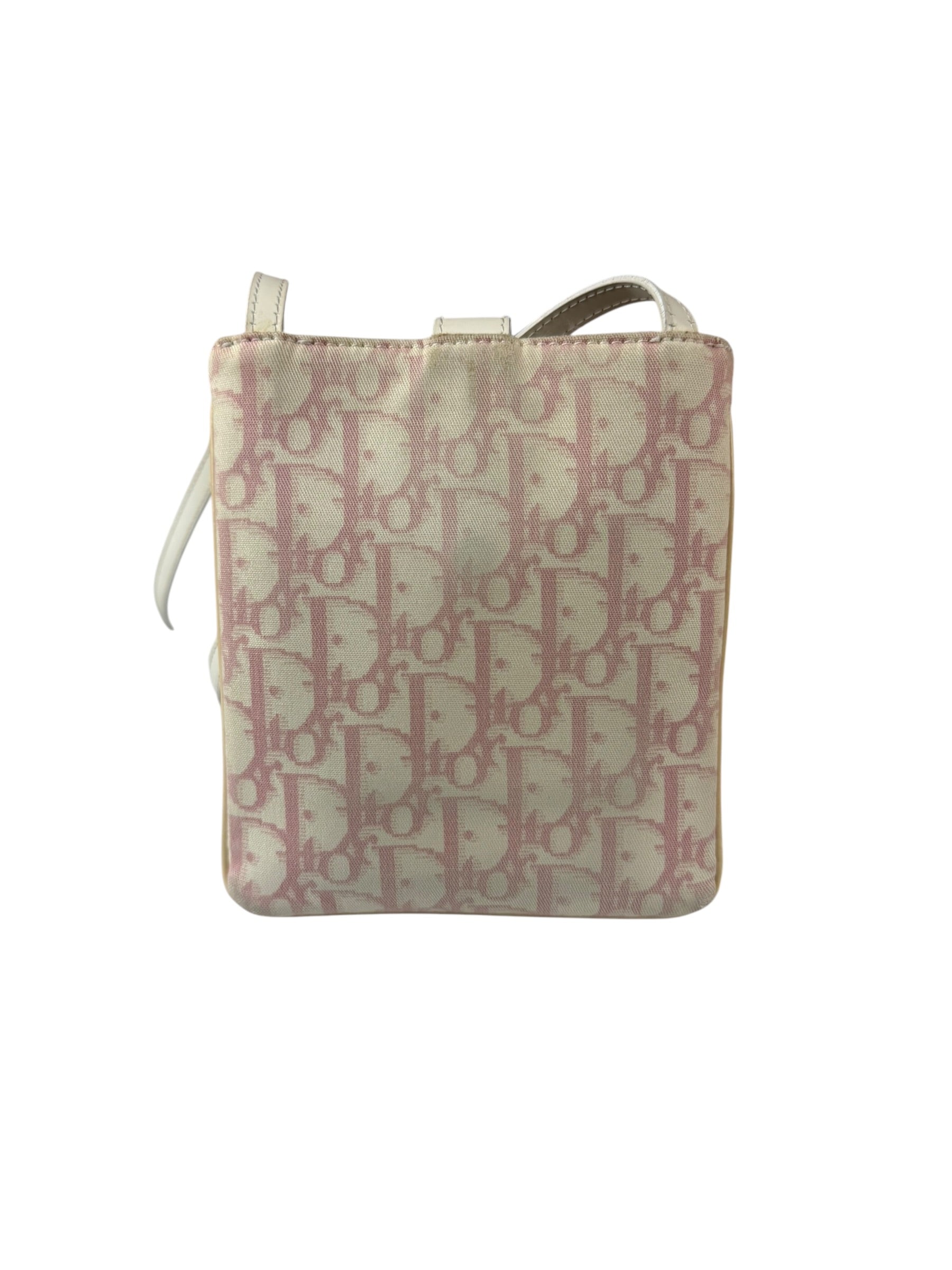 Dior Trotter Pink Canvas Crossbody Pouch