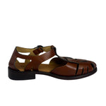 Hereu Brown Leather Pesca Fisherman Sandals
