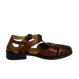 Hereu Brown Leather Pesca Fisherman Sandals