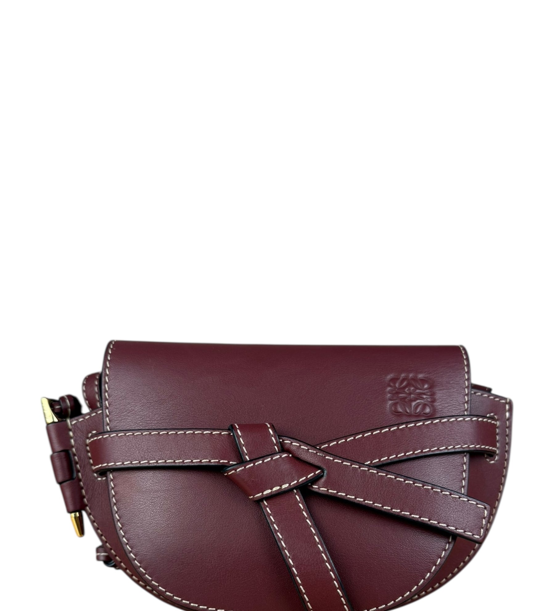 Loewe Mini Burgundy Gate Crossbody