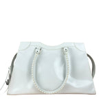 Balenciaga Grained White Neo Classic City Bag
