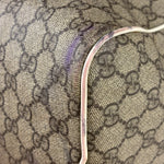 Gucci Beige/White Leather Trim GG Joy Boston Bag