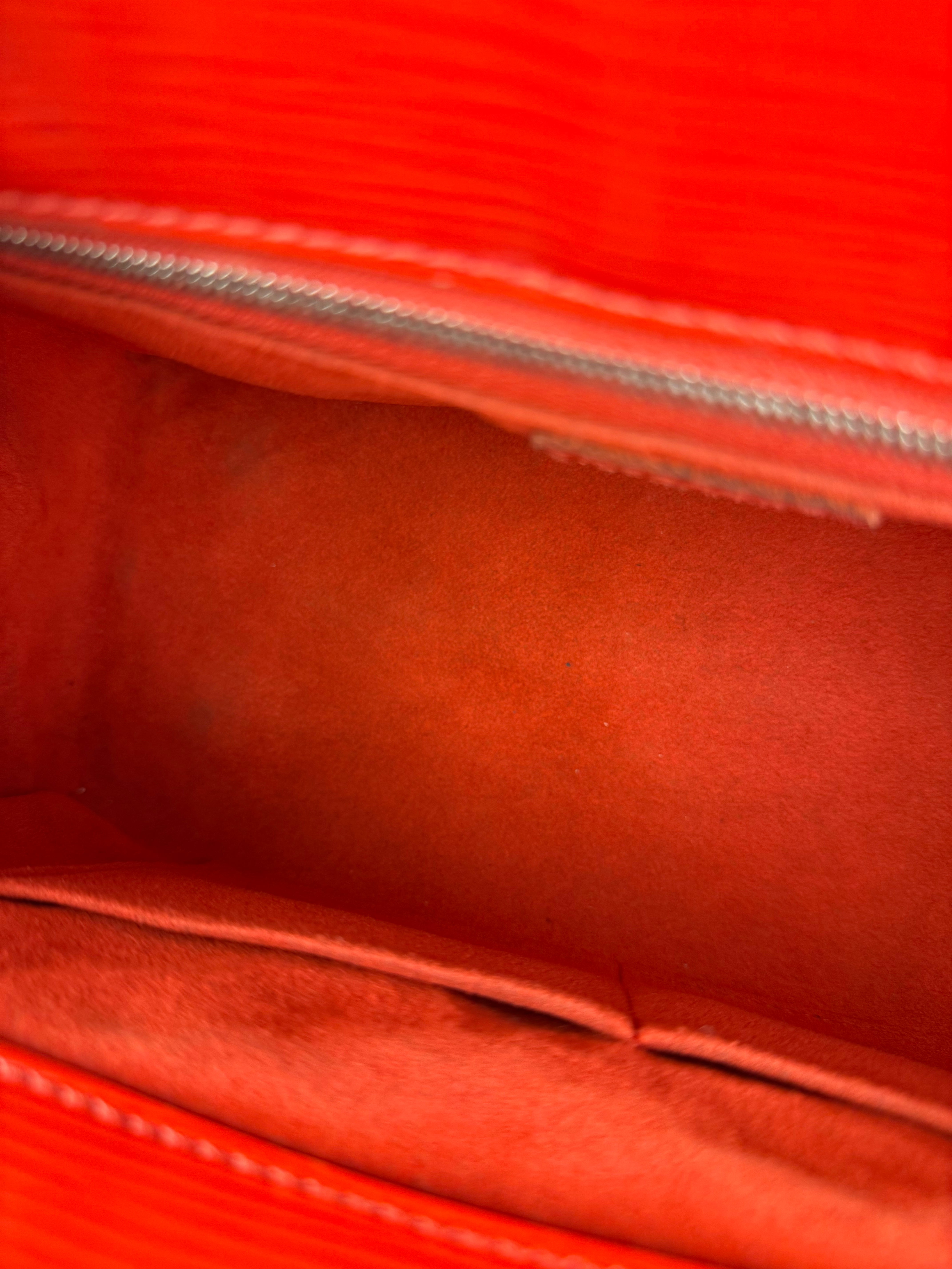 Louis Vuitton Red Epi Marly BB Handbag (No Strap)