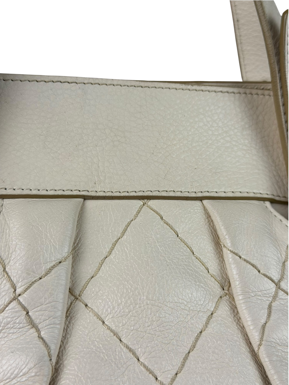 Chanel Beige Quilted Leather Tote 2009