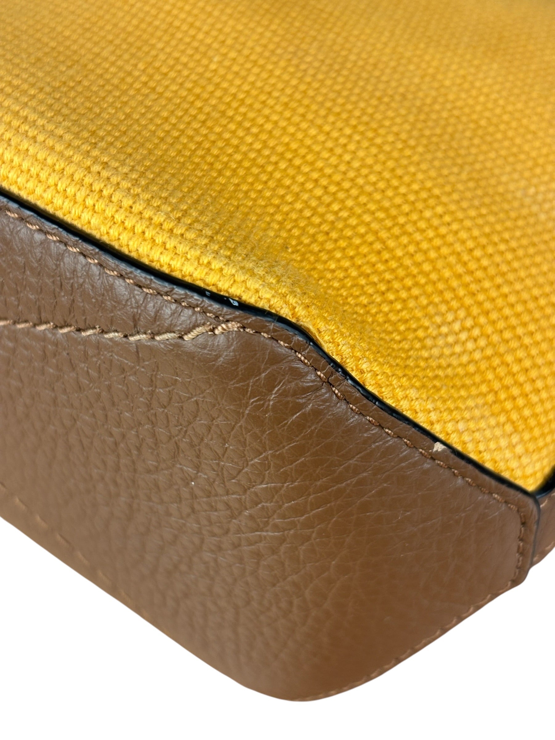Coach Mustard Yellow Tote 20 In Colorblock Two-Way Bag