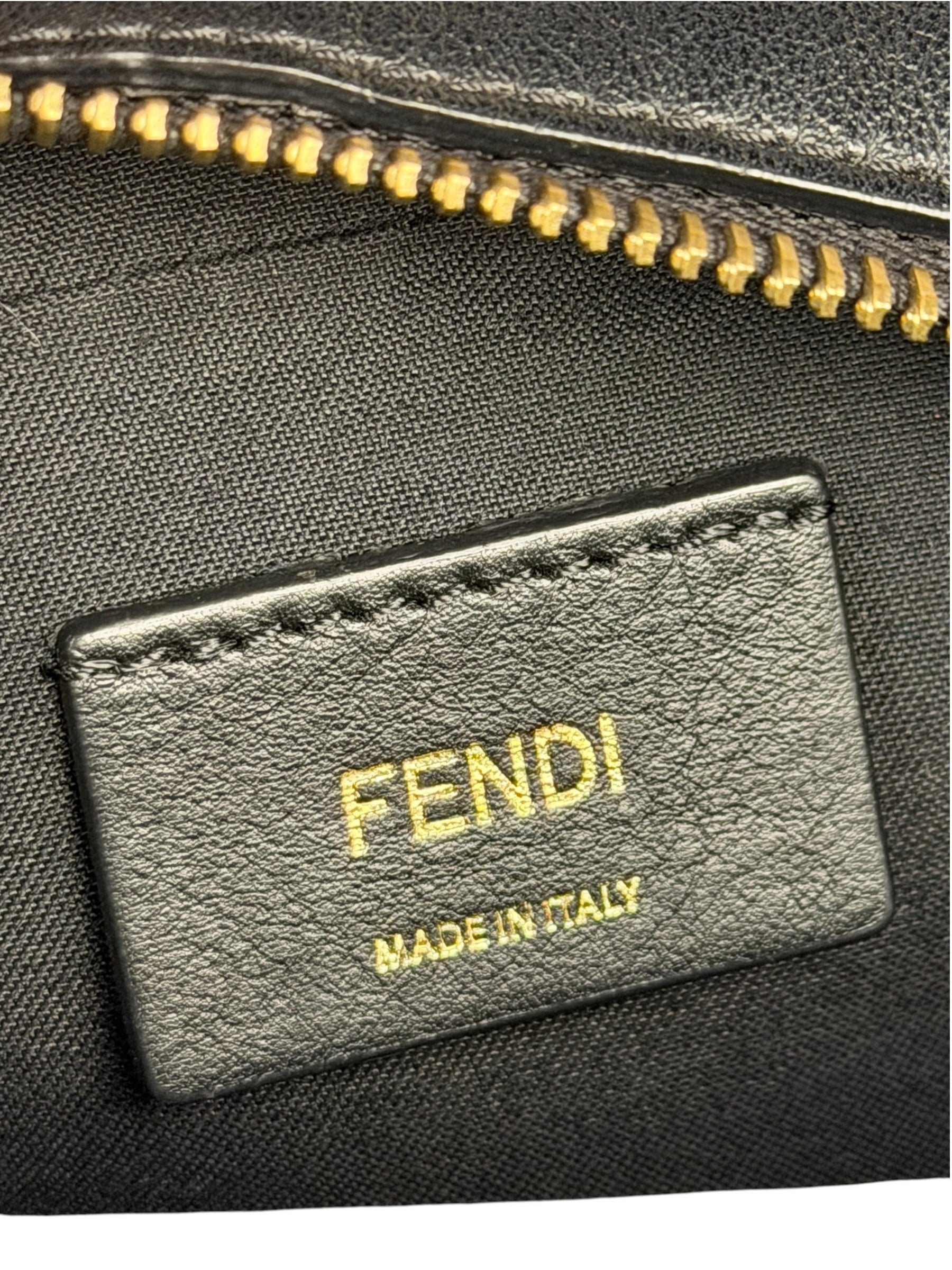 Fendi Black Leather Camera Crossbody