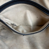 Gucci GG Black Chevron Leather Belt Bag