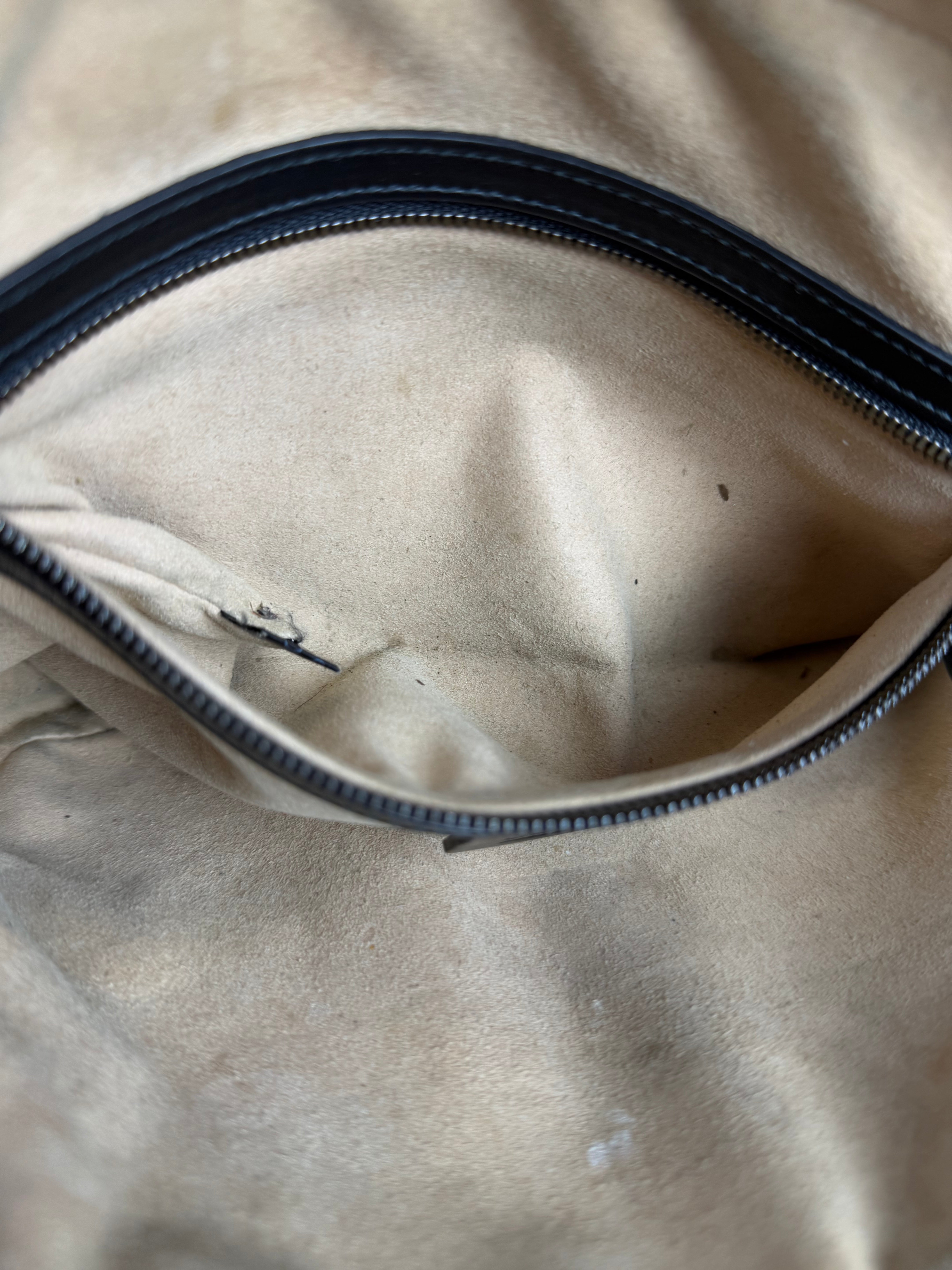 Gucci GG Black Chevron Leather Belt Bag