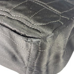 Chanel Black Matelasse Silk Double Flap Bag 2006