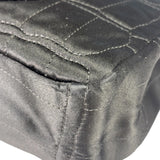 Chanel Black Matelasse Silk Double Flap Bag 2006