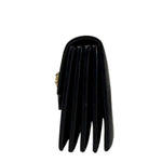 Versace Black Calfskin La Medusa Flap Card Holder