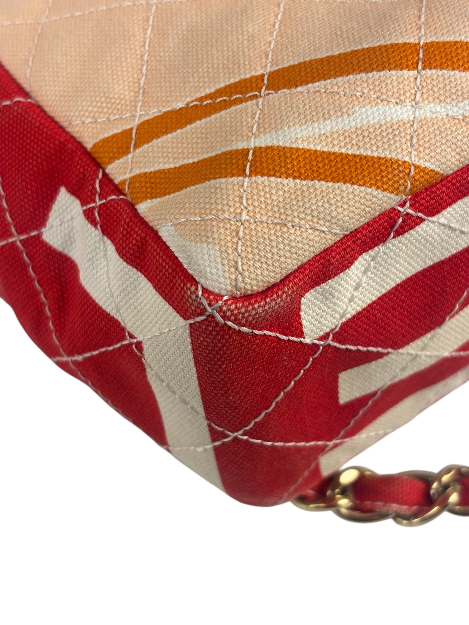 Chanel Map of Paris Quilted Print CC Chain Handbag 2005