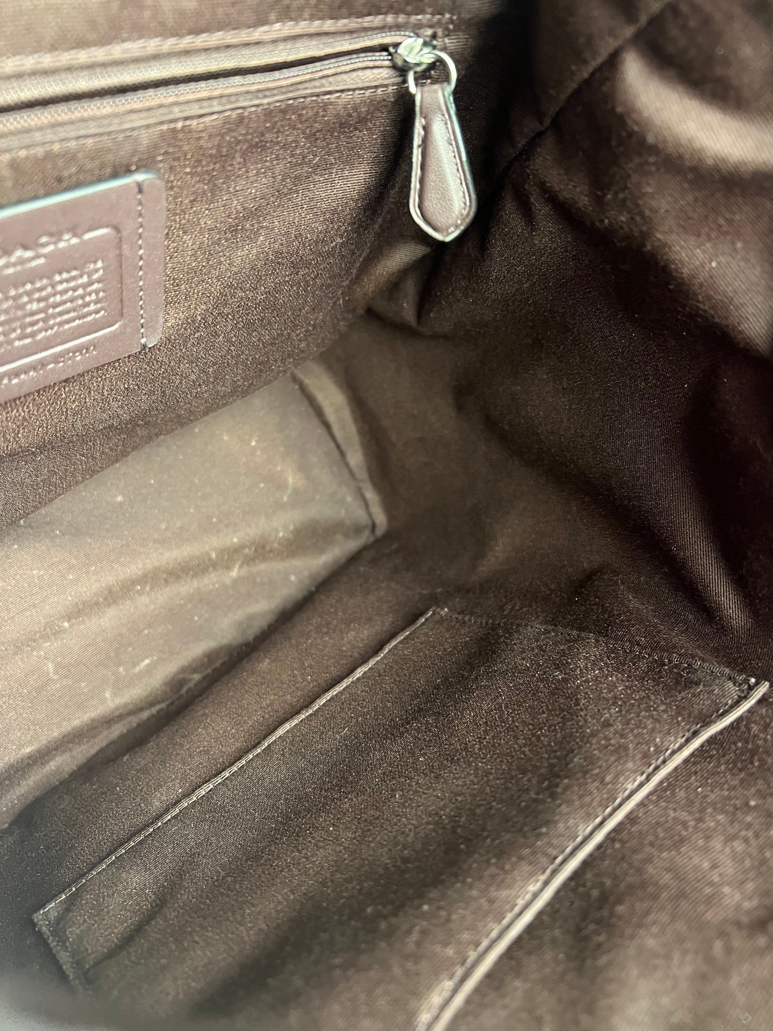 Coach Leather Pace Backpack Black