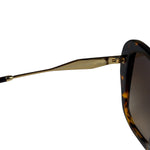 Prada Tortoise Shell SPY 03Y Oversized Butterfly Sunglasses