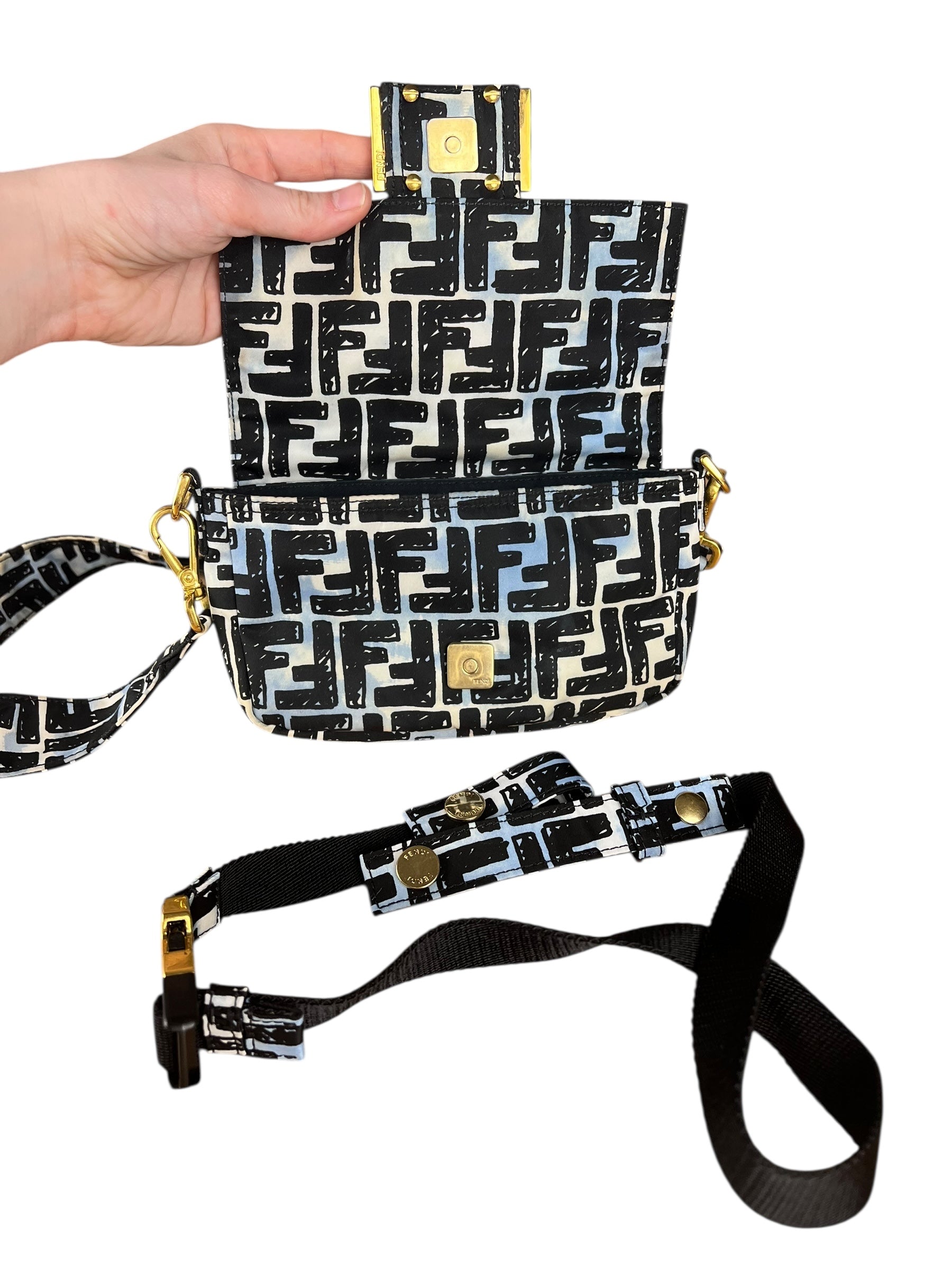 Fendi Joshua Vides Mini Baguette/Belt Bag