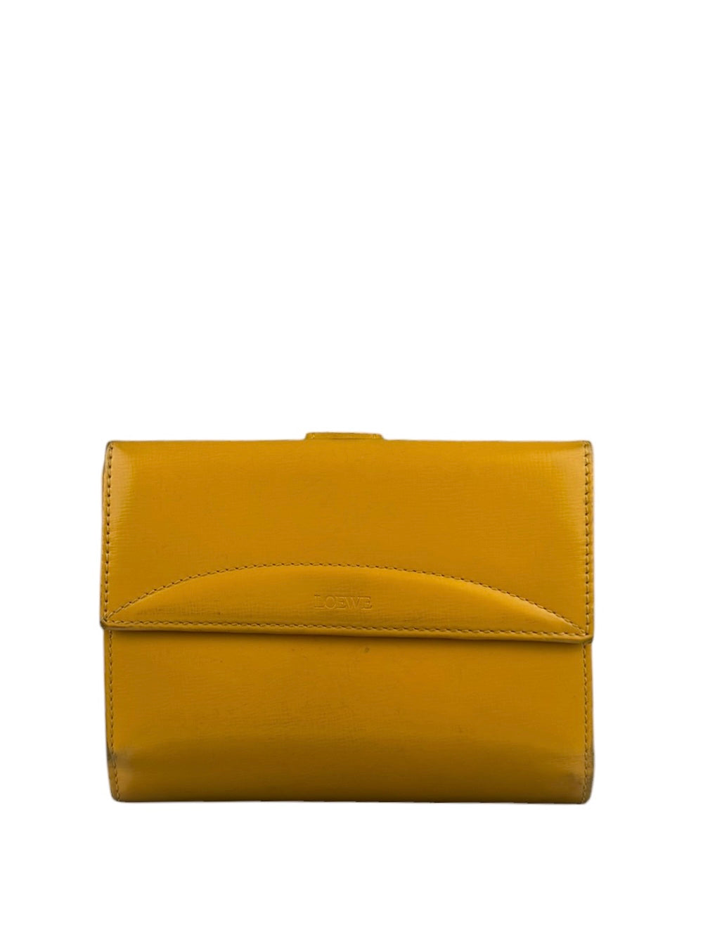 Loewe Vintage Yellow Leather Bifold Wallet