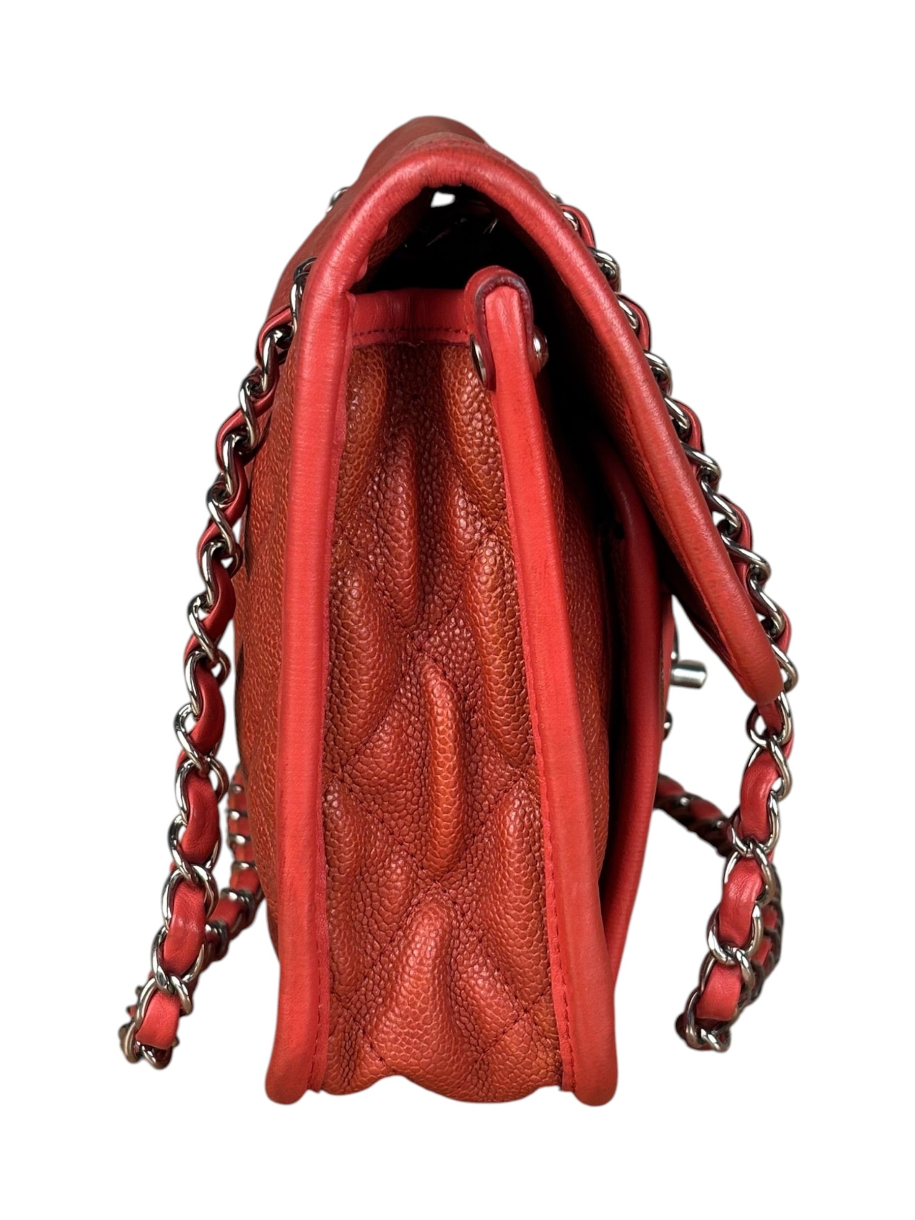 Chanel French Riviera Caviar Quilted Flap Bag Sunset 2011