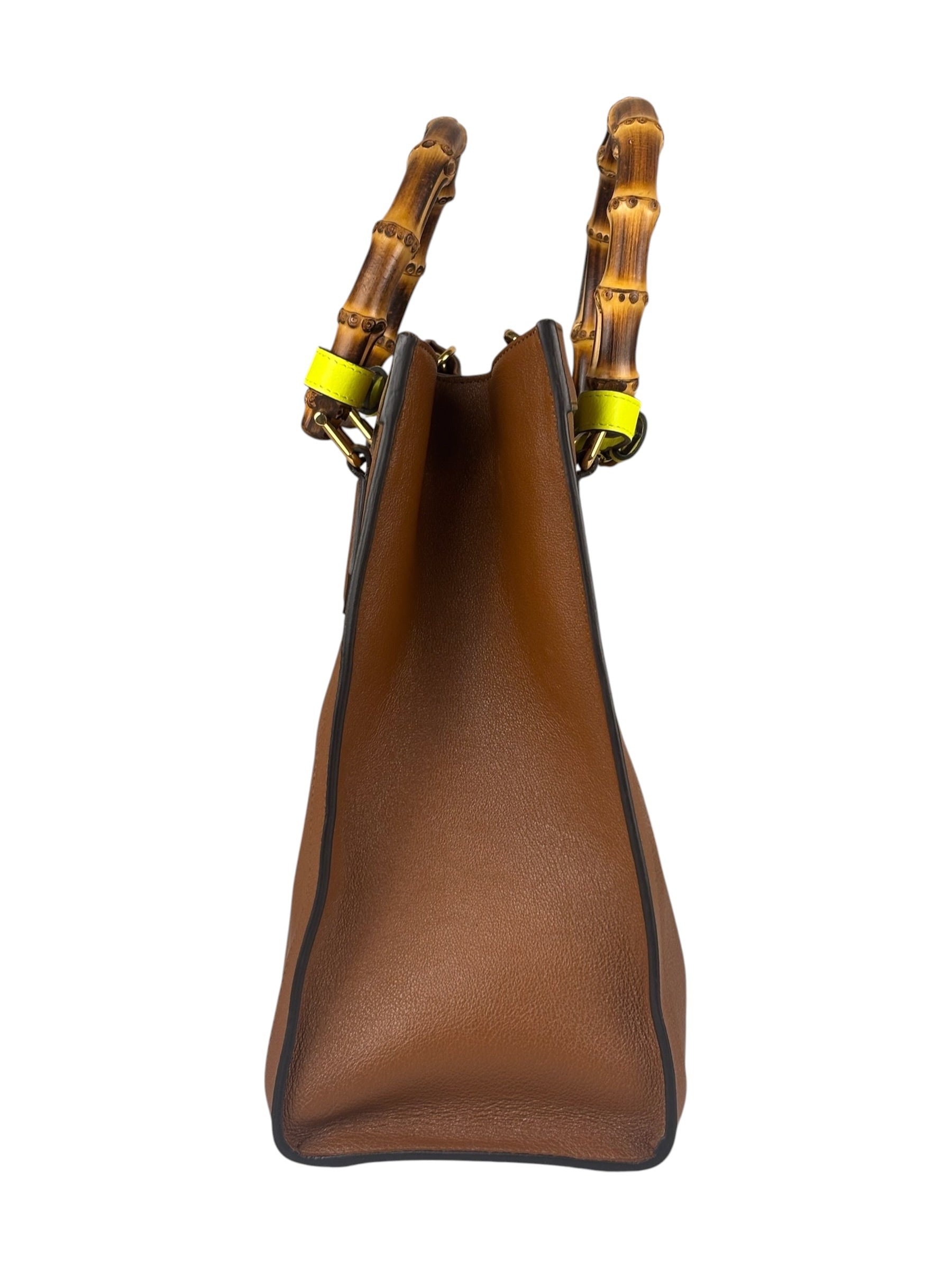 Gucci Diana Large Brown Tote Bamboo Handles