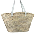 Versace Leather Trim Basket Bag