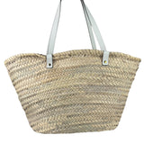 Versace Leather Trim Basket Bag