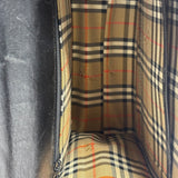 Burberry Vintage Black Leather Top Handle Bag