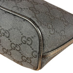 Gucci GG Vintage Black Canvas Monogram Boat Pochette