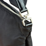 Prada Patent-Trimmed Nylon Crossbody Bag