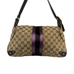 Gucci GG Canvas Web Horsebit Shoulder Bag