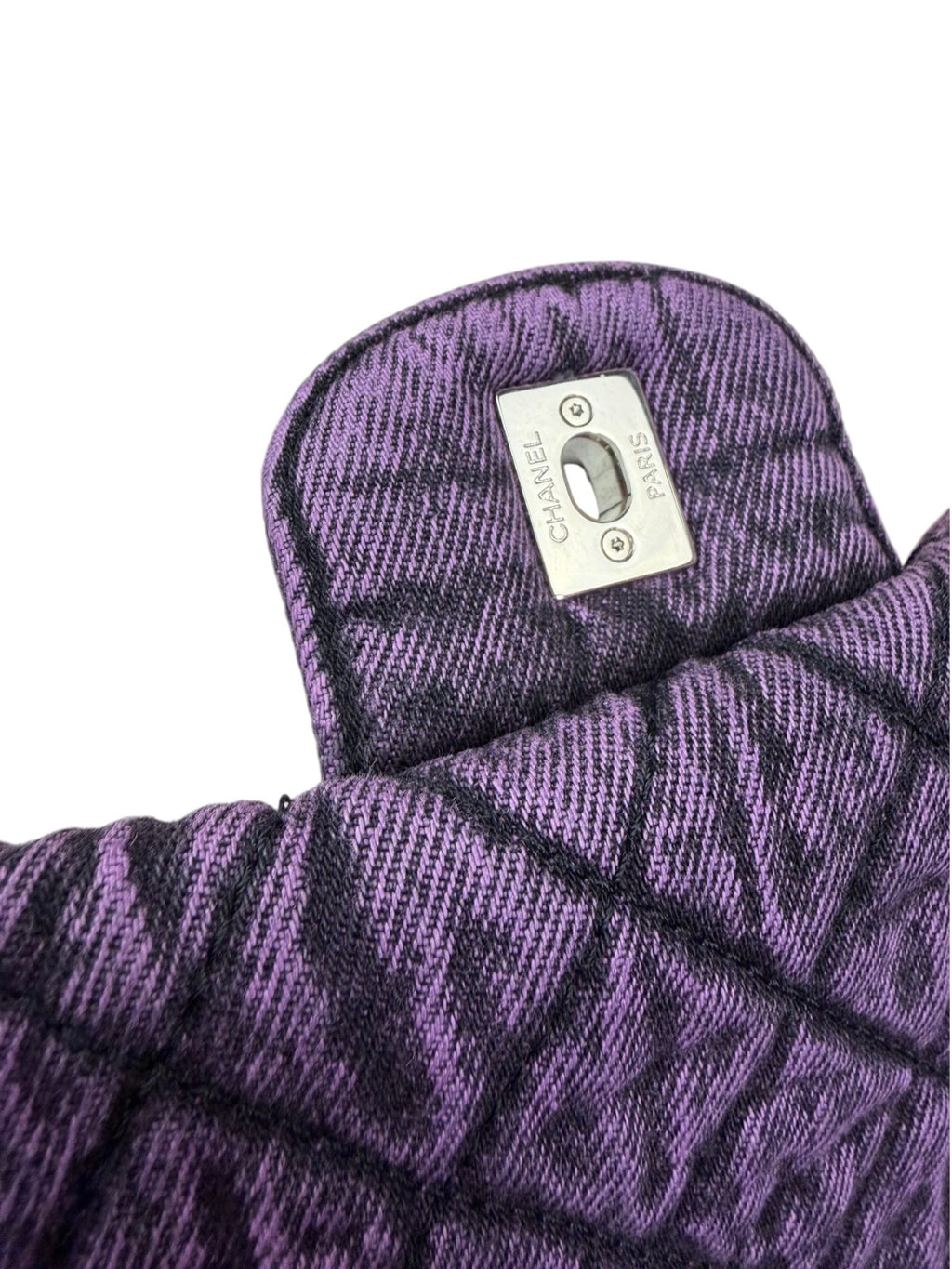 Chanel Purple Denimpressions XXL Flap Bag 2019