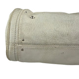 Chloé White Leather Paddington Handbag (Repainted)