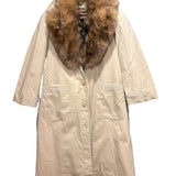 Emba Vintage Fur Lined Trench Coat