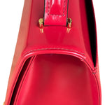 Versace Vintage Red Leather Top Handle Bag