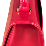 Versace Vintage Red Leather Top Handle Bag