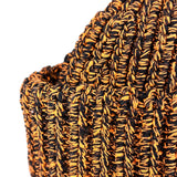 Prada Knit Polyester Black/Orange Beanie