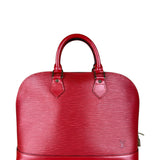 Louis Vuitton Red Epi Alma Handbag