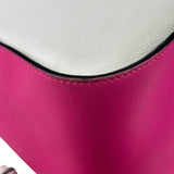 Loewe Pink/White Leather M Hammock Bag