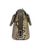 Prada Beige Python Mini Dome Two-Way Bag