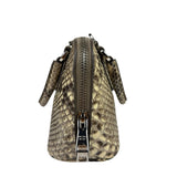 Prada Beige Python Mini Dome Two-Way Bag