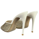 YSL Crystal Blonde Mules 37.5