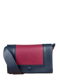 Celine Navy/Pink Leather Medium Shoulder Bag