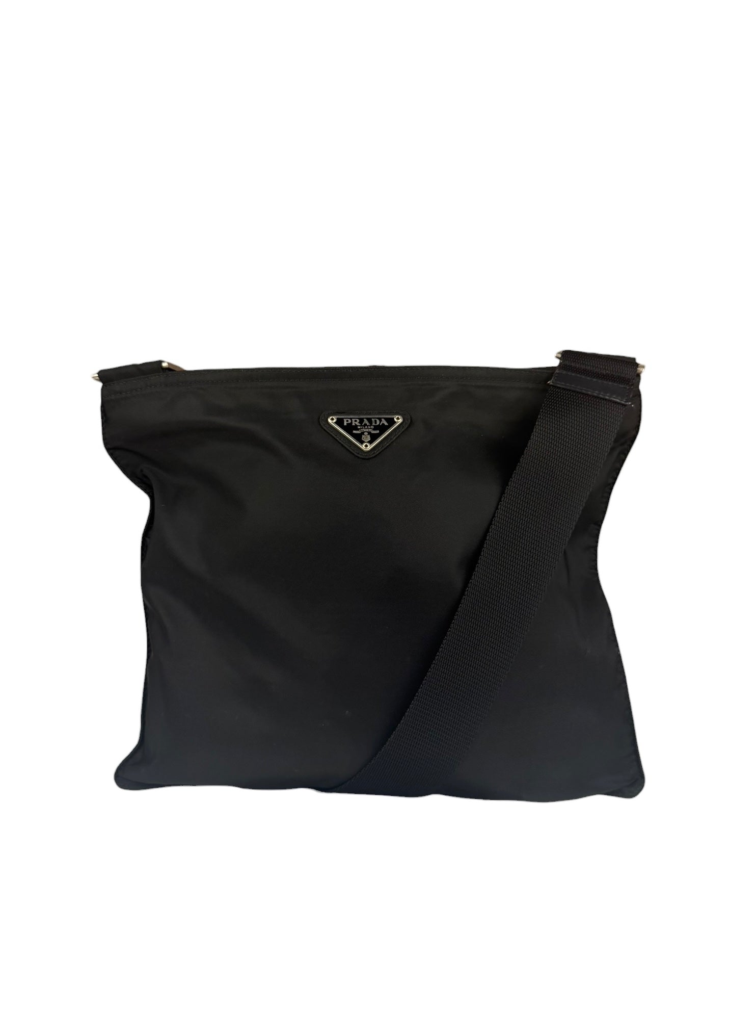 Prada Black Tessuto Nylon Crossbody Bag