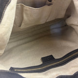 Gucci Brown Leather Trim Jackie 1961 Hobo Bag