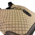 Gucci Brown Leather Trim Jackie 1961 Hobo Bag