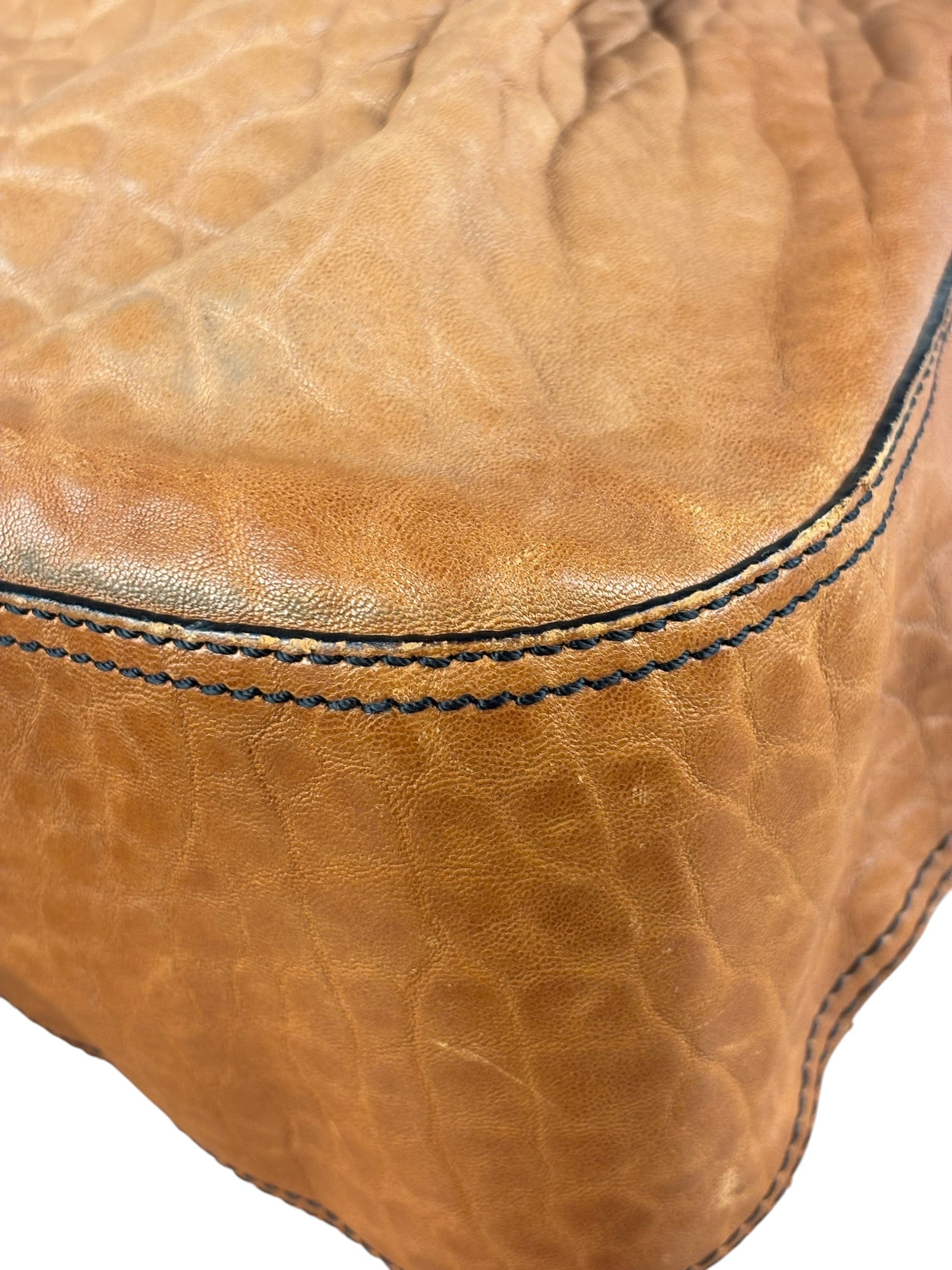 Fendi Vintage Brown/Black Leather B Shoulder Bag
