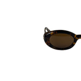 Miu Miu Tortoiseshell Oval Sunglasses SMU B09