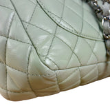 Chanel Light Sage Green Medium Classic Flap Shoulder Bag 2008